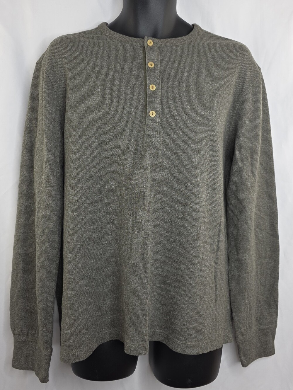 Goodfellow & Co Men's Long Sleeve Thermal Shirt Size Large Green AN-3694